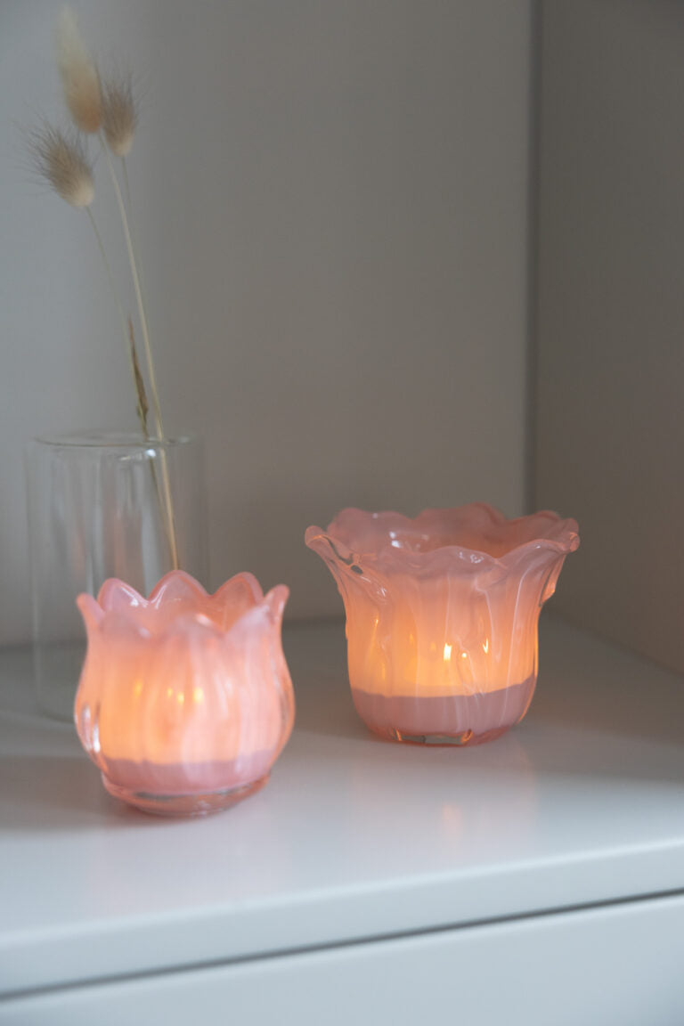Teelicht "Ljunga" - Pink