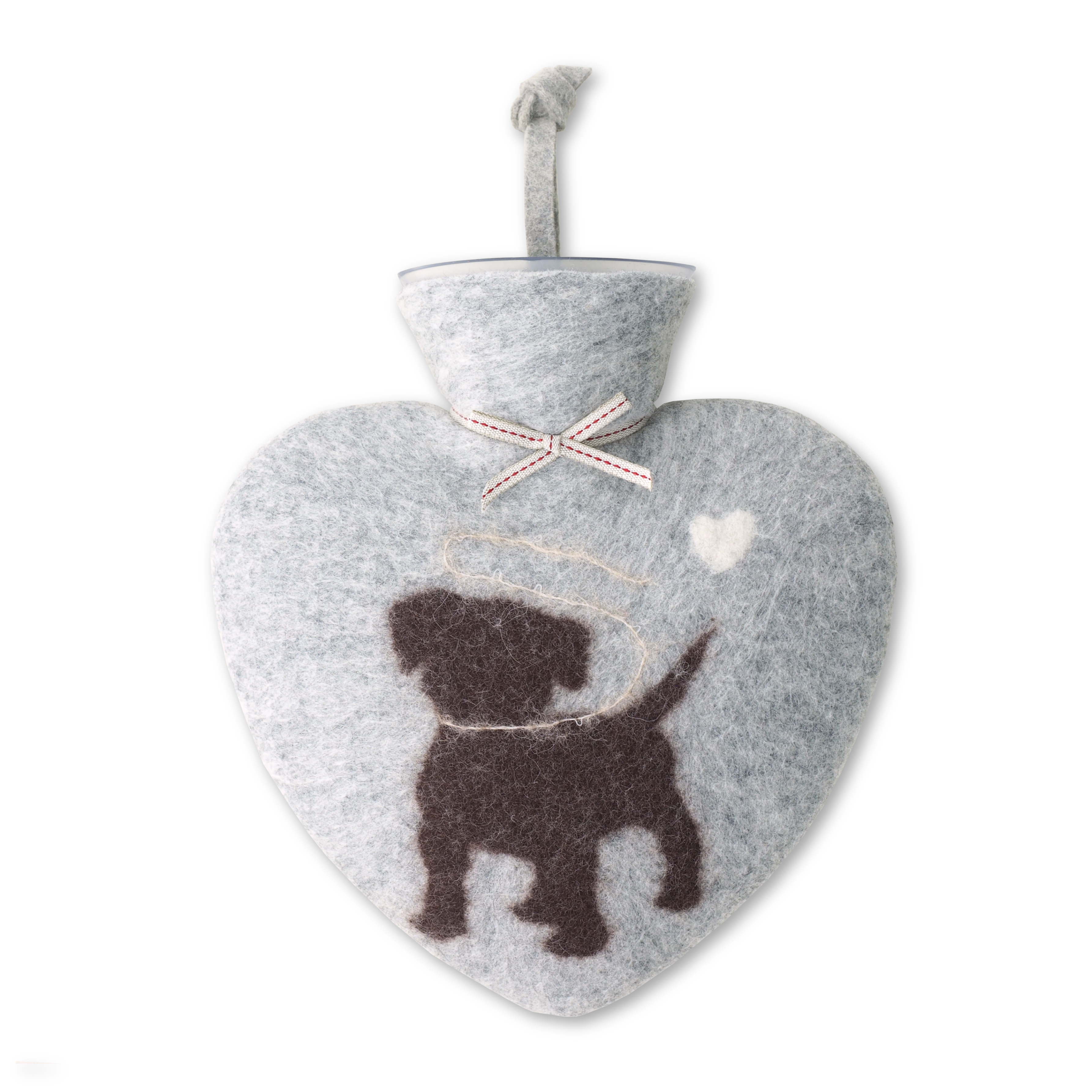 Herz-Wärmflasche Hund