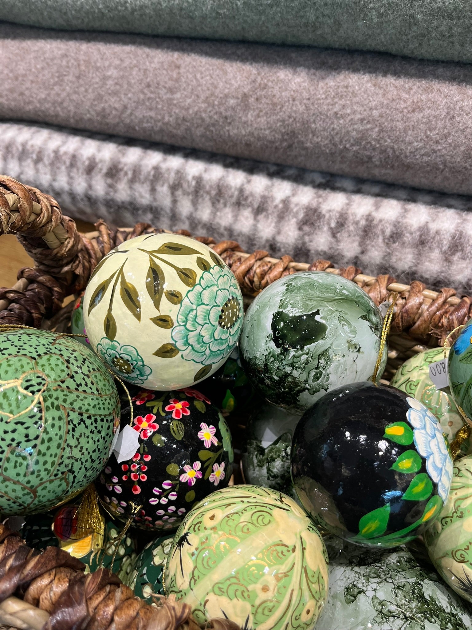 Gaya Pappmaché-Kugel Ivy | 4-teiliges Set