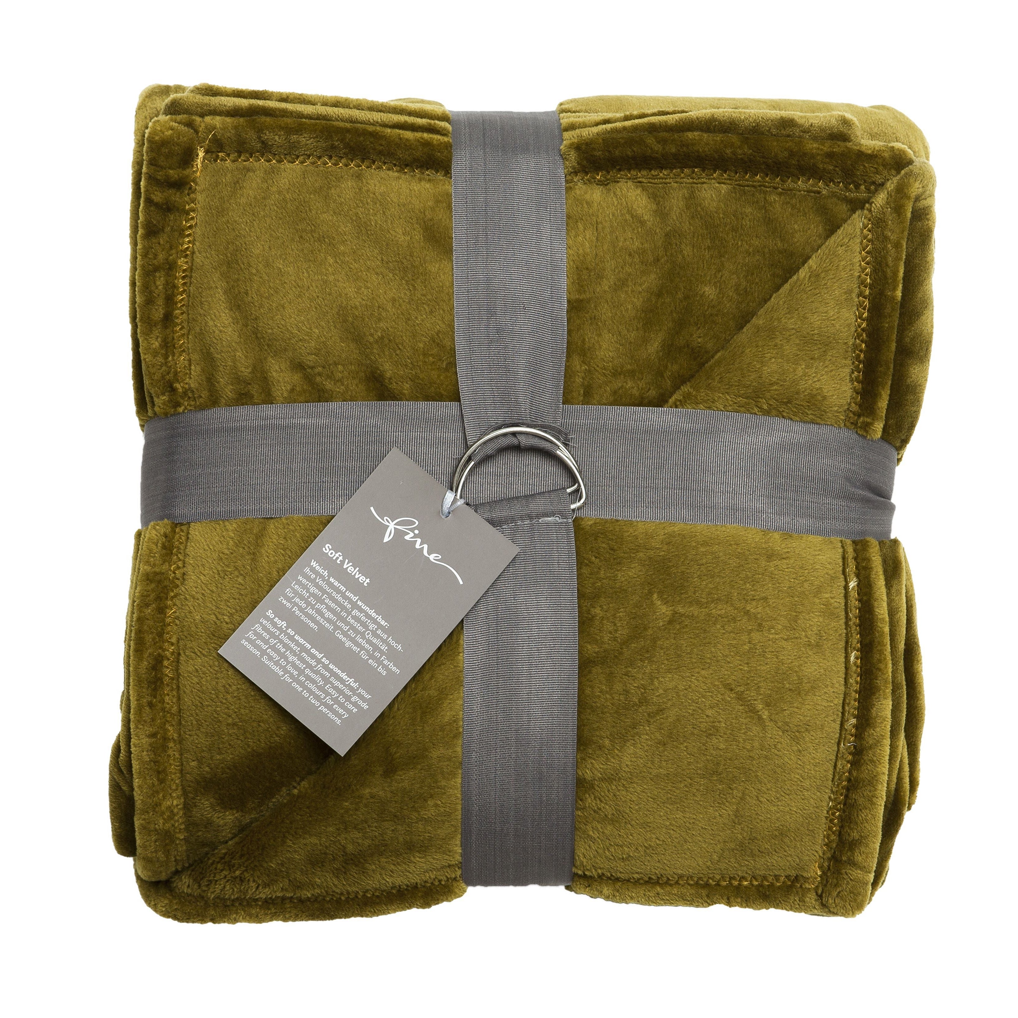 Soft Velvet Decke "Curry"