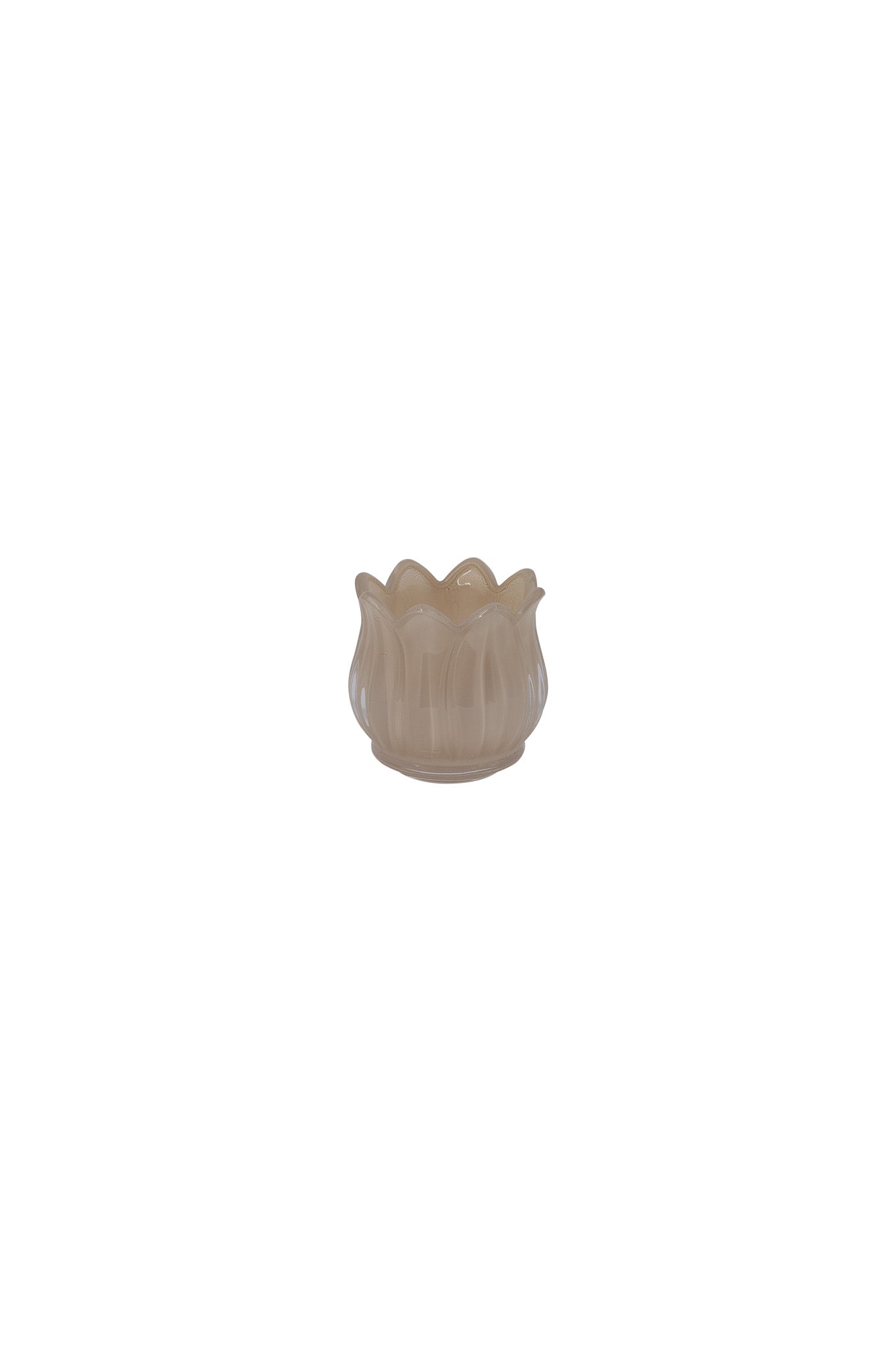 Teelicht "Nyby" - beige