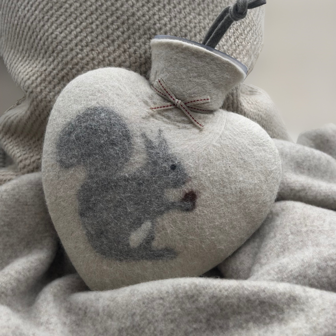 Herz-Wärmflasche Eichhörnchen