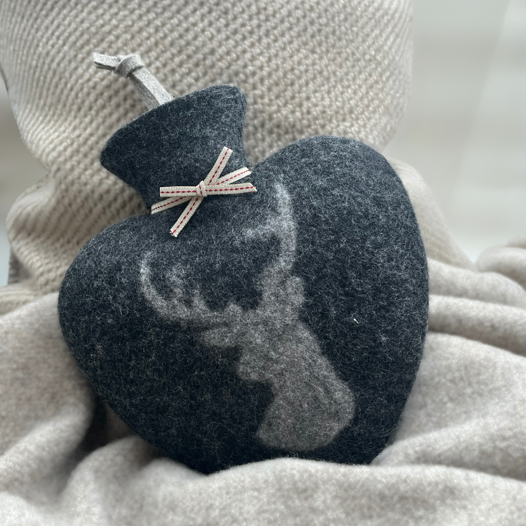 Herz-Wärmflasche Hirsch