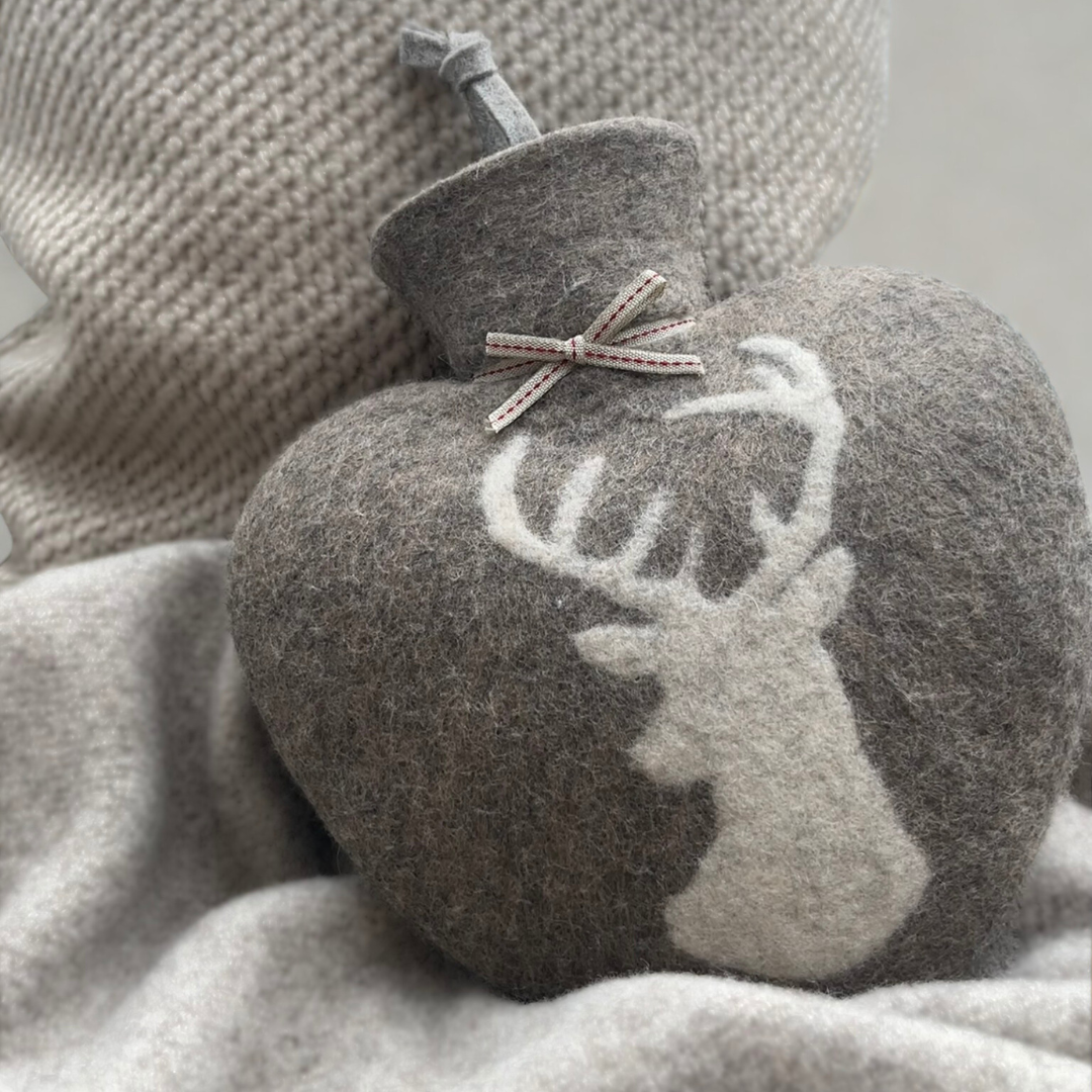 Herz-Wärmflasche Hirsch