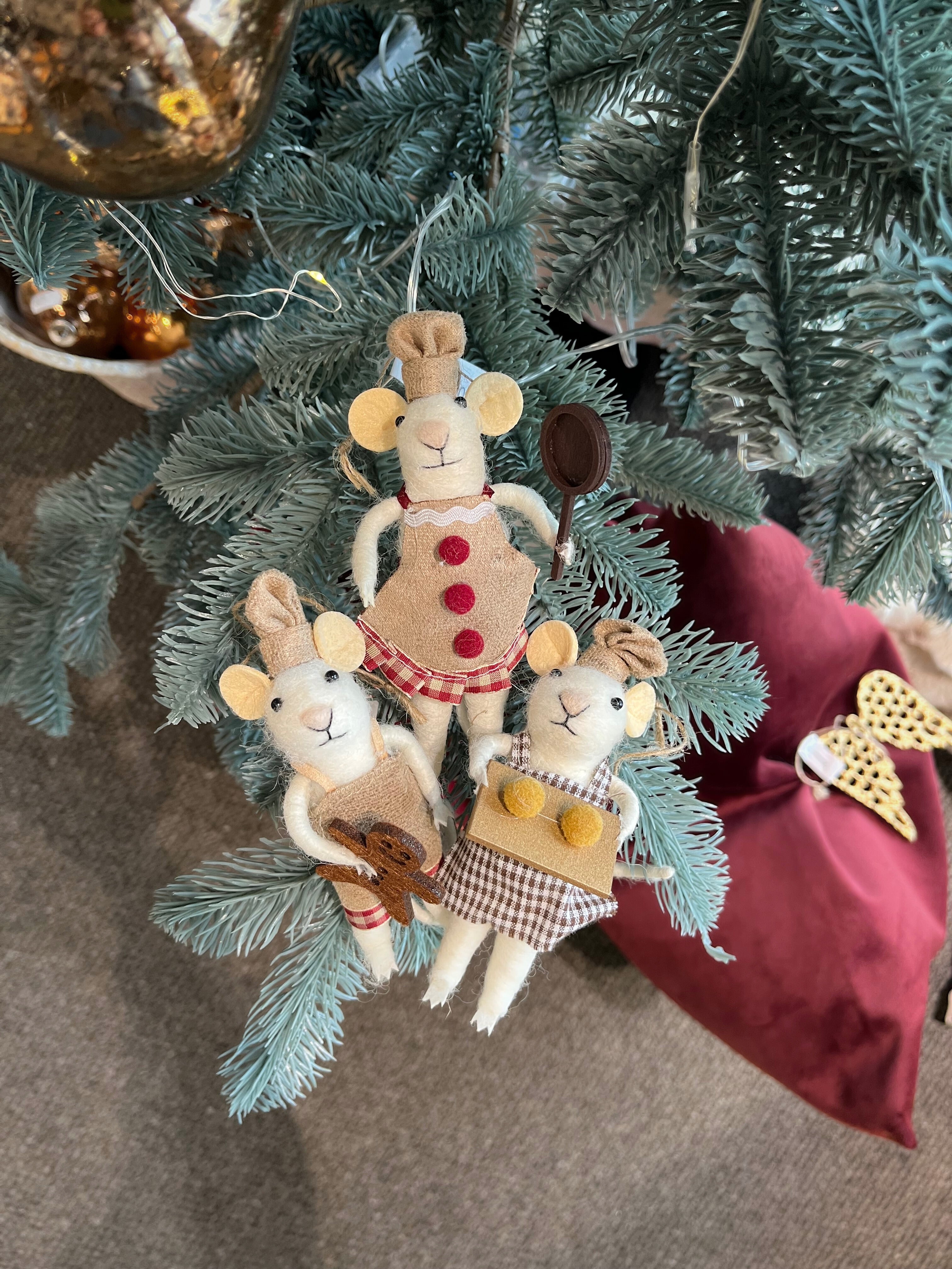 Bezauberndes Deko-Mäusetrio