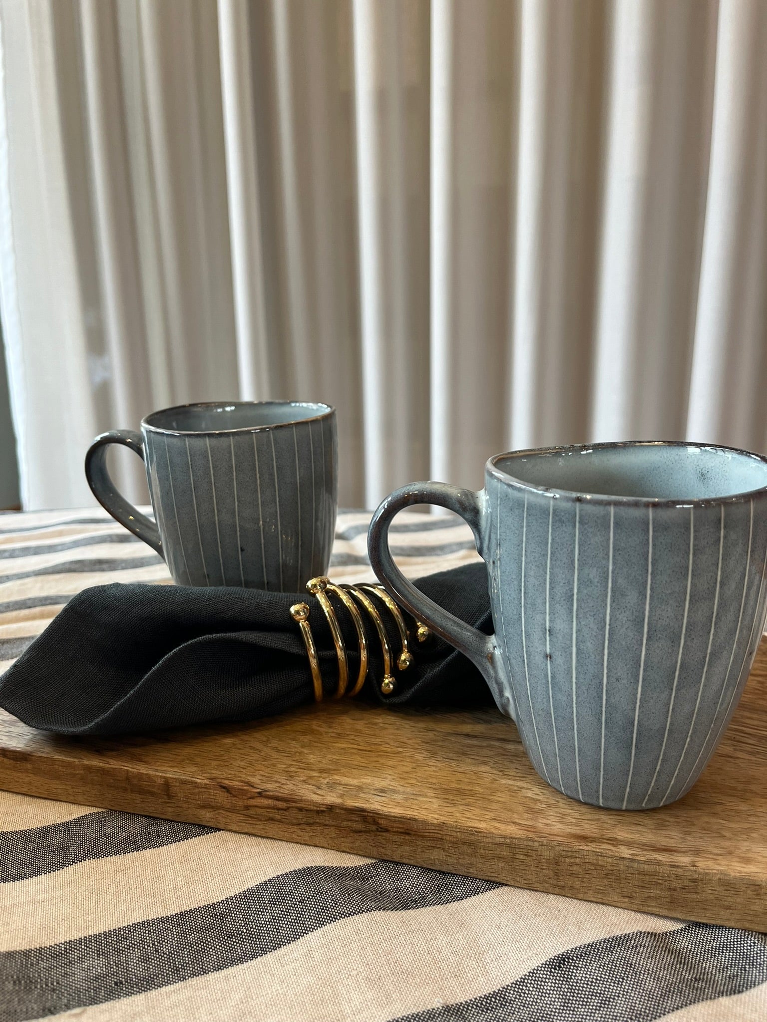 Becher mit Henkel Nordic Sea, 2-teilig
