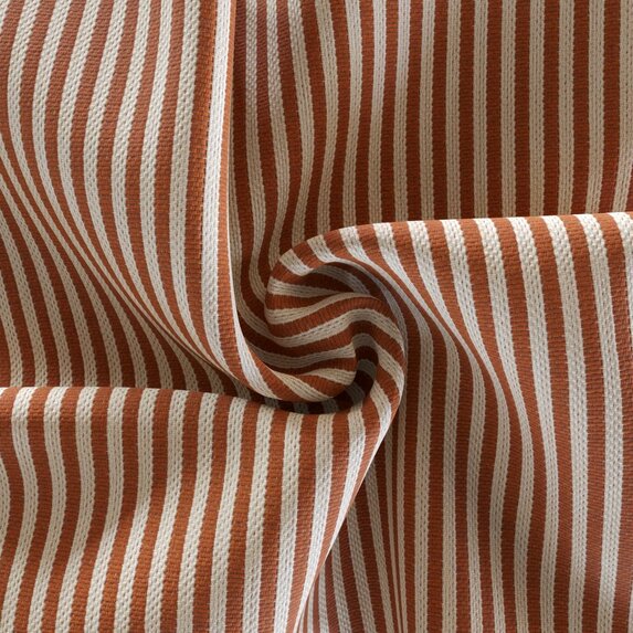 Gestreifter Outdoor-Polsterbezug - orange