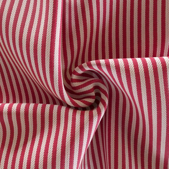 Gestreifter Outdoor-Polsterbezug - Pink
