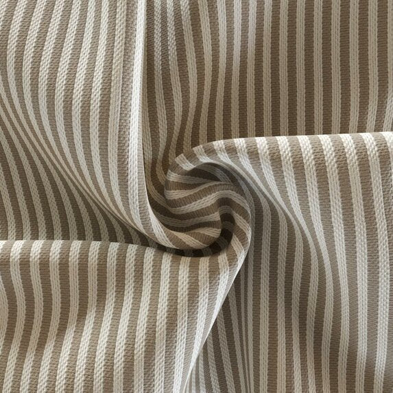 Gestreifter Outdoor-Polsterbezug - beige